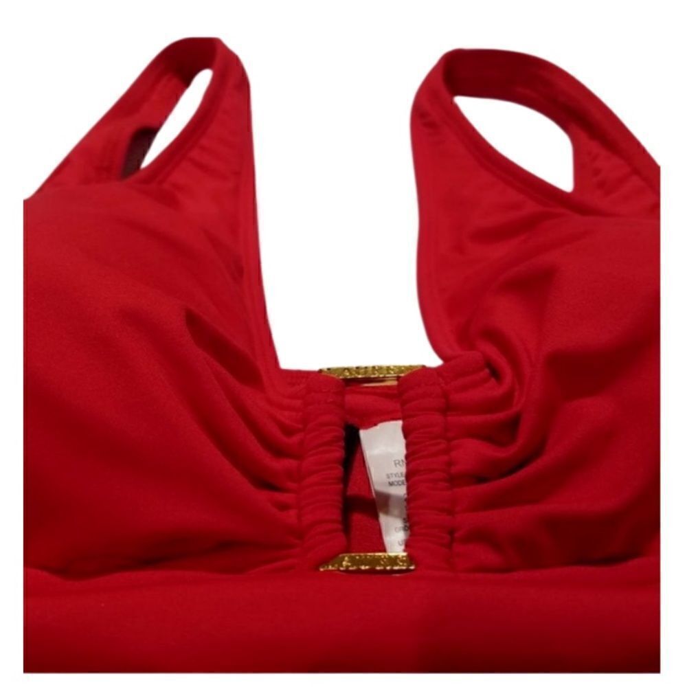 LAUREN RALPH Ralph Lauren Ring Over The Shoulder One Piece Swimsuit New 6 - Picture 13 of 16